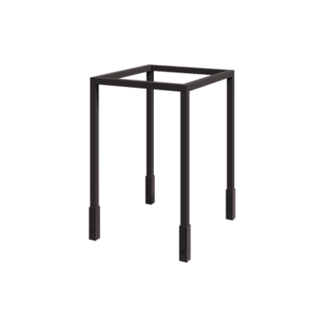 Pergola z oceli - Čtverec - 224 x 200 x 230 cm - RAL7016 matný (antracitově šedá) - S Betonový patek