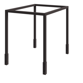 Pergola z oceli - Čtverec - 324 x 300 x 230 cm - jiná barva RAL - S Betonový patek