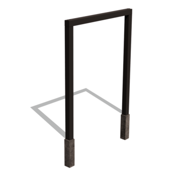 Rovná pergola z práškově lakované oceli 200 cm