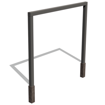 Rovná pergola z práškově lakované oceli 300 cm