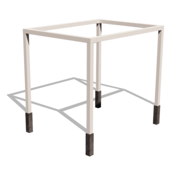 Čtvercová pergola z práškově lakované oceli 324 x 250 cm