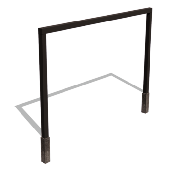 Rovná pergola z práškově lakované oceli 400 cm