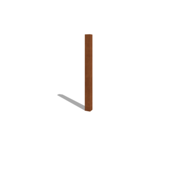 Plotové sloupky z cortenové oceli 150 cm