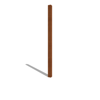 Plotové sloupky z cortenové oceli 200 cm