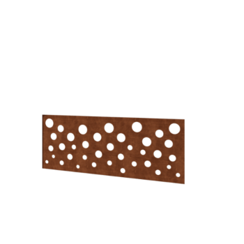 Plot z oceli Corten H panel B 120 x 47,5 cm