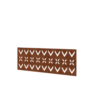 Plot z oceli Corten H panel V 120 x 47,5 cm