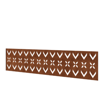 Plot z oceli Corten H panel V 180 x 47,5 cm