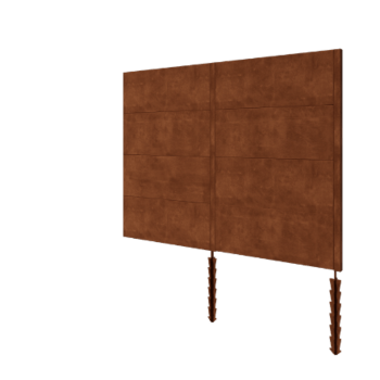 Plot z cortenu H4 - kompletní sada - 252 x 6 x 190 cm