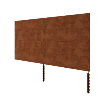 Plot z cortenu H4 - kompletní sada - 372 x 6 x 190 cm