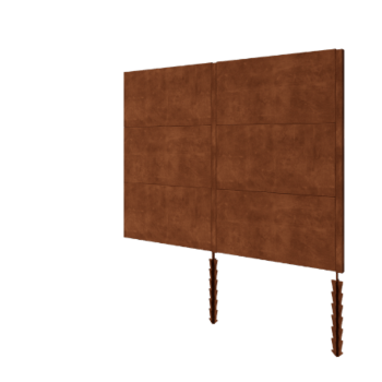 Plot z cortenu H3 - kompletní sada - 252 x 6 x 190 cm