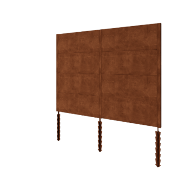 Plot z cortenu H4 - kompletní sada - 258 x 6 x 190 cm