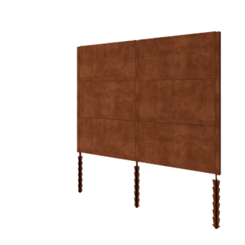Plot z cortenu H3 - kompletní sada - 258 x 6 x 190 cm