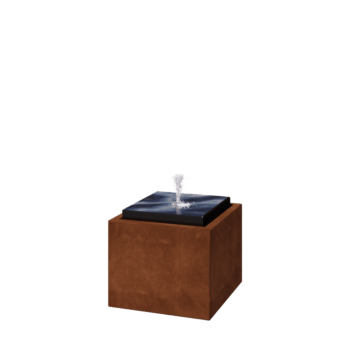 Vodní prvek z cortenové oceli 50 x 50 x 40 cm