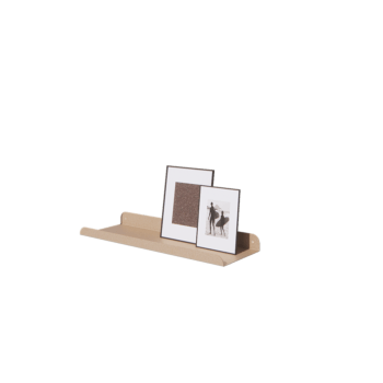 Nástěnná police z oceli - U-tvar - 60 x 20 x 5 cm - Sand look