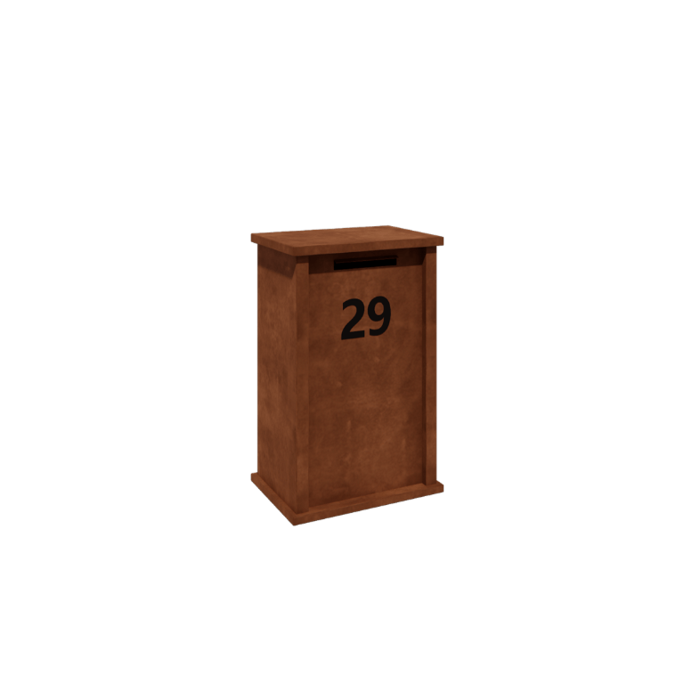 Poštovní schránka z cortenové oceli Arizona typ M