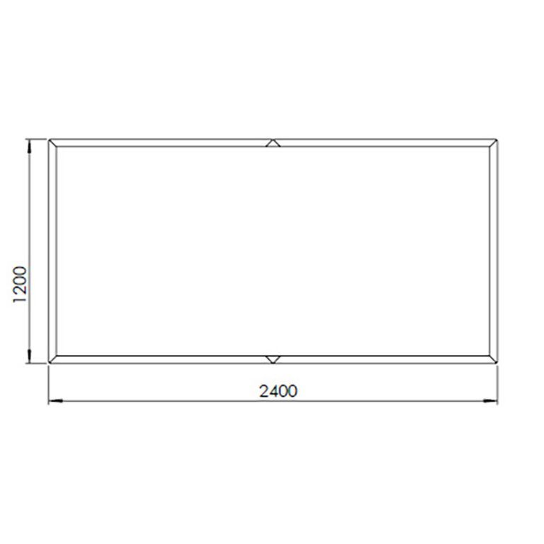 Květináč z cortenové oceli Texas xxl 240 x 120 cm