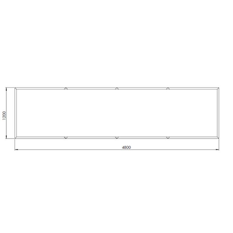 Květináč z cortenové oceli Texas xxl 480 x 120 cm