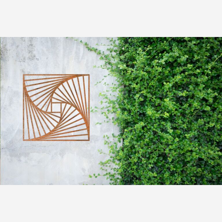 Geometrické tvary Dekorace na stěnu z oceli Corten 3.0