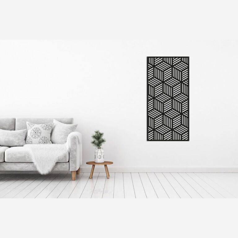 Geometrické tvary Kovová dekorace na zeď 1.0 *OP=OP