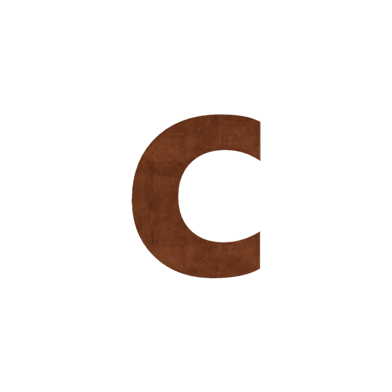 Číslo domu z cortenová ocel c - 10 cm
