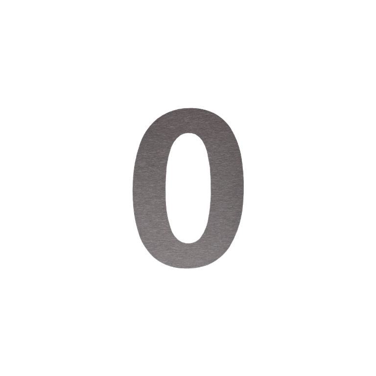 Číslo domu z nerezová ocel 0 - 50 cm