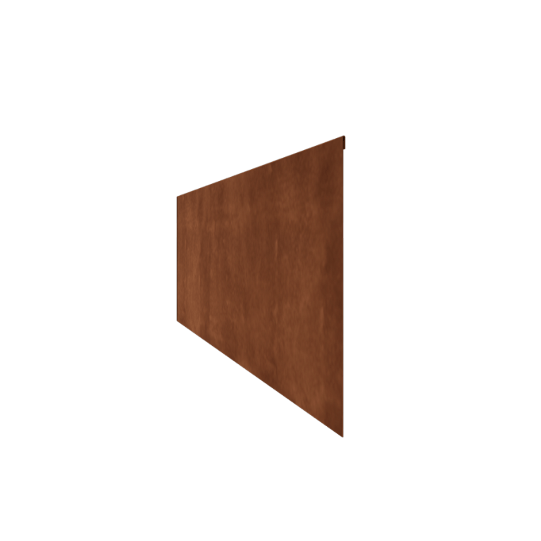 Obrubník zploštělý z cortenové oceli 45 cm (délka 240 cm)