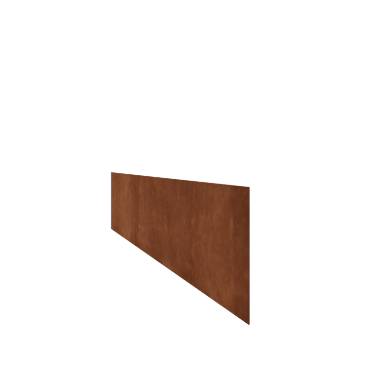 Obrubník rovný z cortenové oceli 25 cm (délka 240 cm)