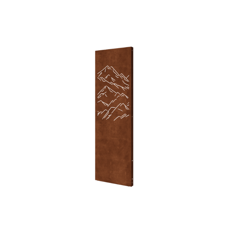 Panel z cortenu - Hory 1 - 60 x 6 x 190 cm