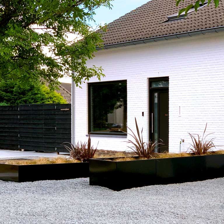 květináč Práškově lakovaná ocel Texas xxl 500 x 100 cm