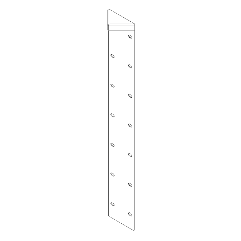 rohový díl Cortenová ocel 180° 70 cm