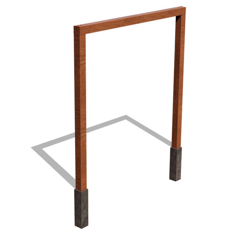 Rovná pergola z cortenové oceli 250 cm
