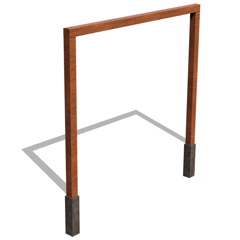 Rovná pergola z cortenové oceli 300 cm