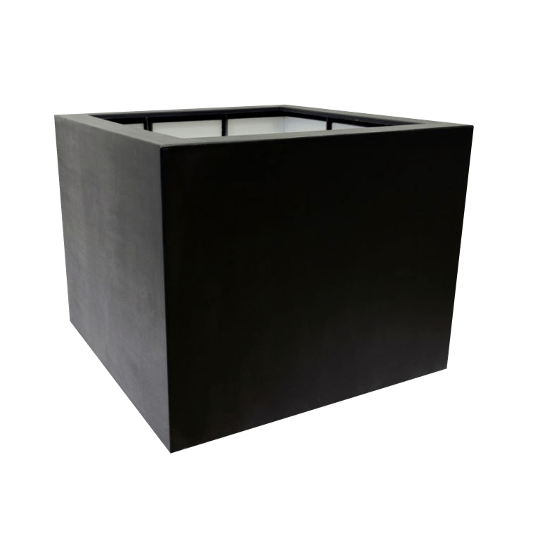 Sklolaminátový květináč - Čtverec - 120 x 120 x 100 cm - Se dnem
