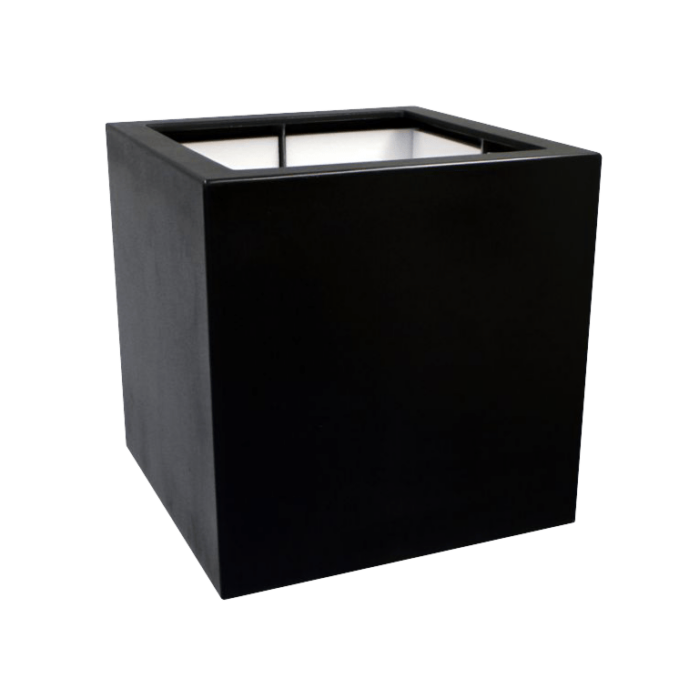 Sklolaminátový květináč - Čtverec - 80 x 80 x 80 cm - Se dnem