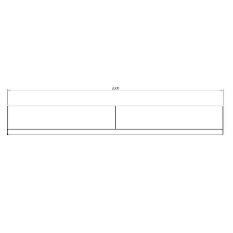Opěrná zeď rovná z cortenová ocel 200 cm (výška 40 cm)