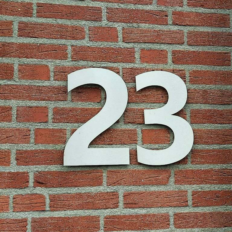 Číslo domu z nerezová ocel 4 - 50 cm
