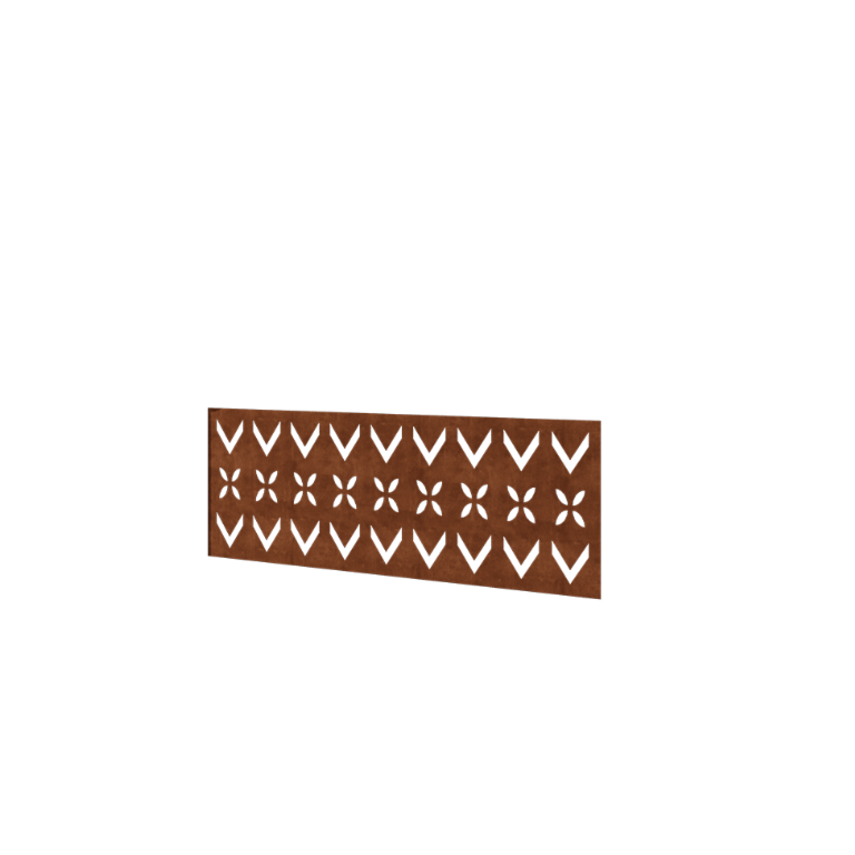 Plot z oceli Corten H panel V 120 x 47,5 cm