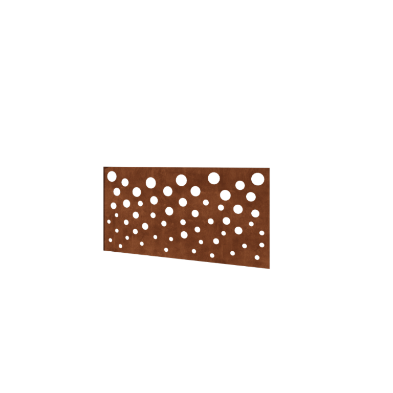 Plot z cortenu H - Panel B - 120 x 63,3 cm