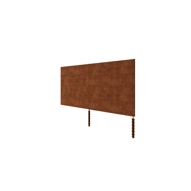 Plot z oceli Corten H4 sada 372 cm