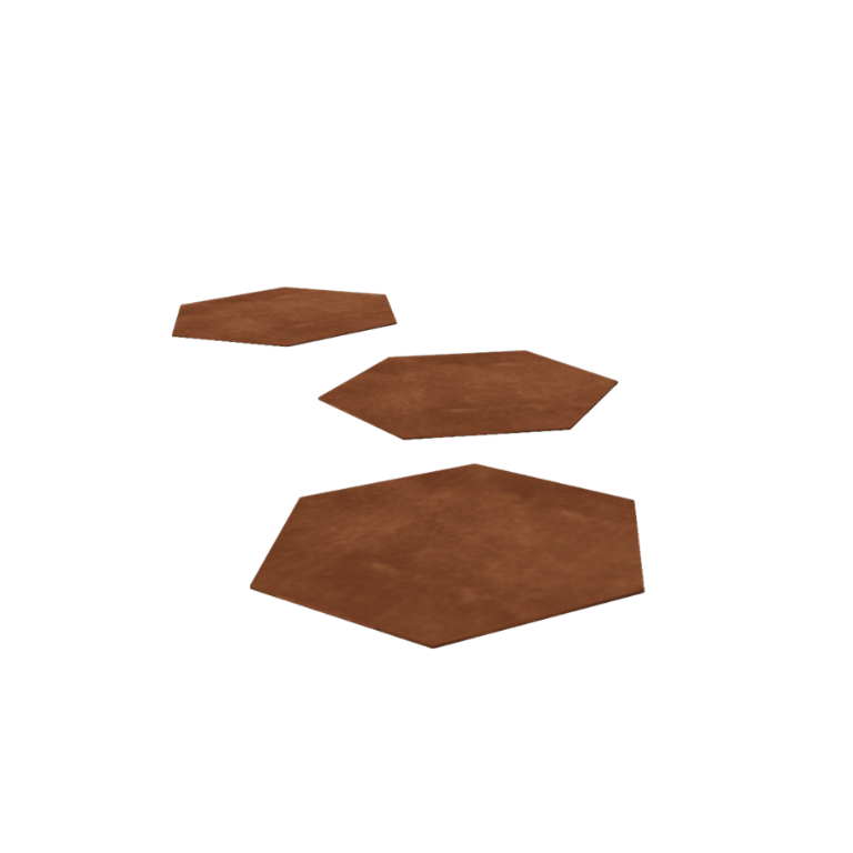 Nástupní kámen z cortenové oceli (hexagon) 50