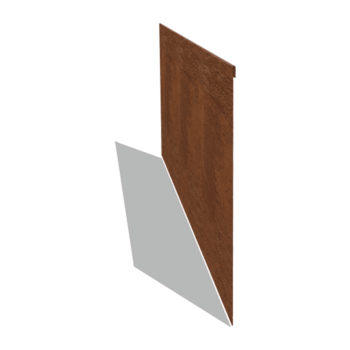 Obrubník zploštělý z cortenové oceli 45 cm (délka 150 cm)