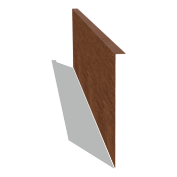 Obrubník úhlový z cortenové oceli 34 cm (délka 150 cm)