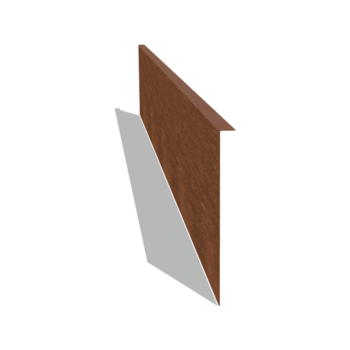 Obrubník úhlový z cortenové oceli 34 cm (délka 240 cm)