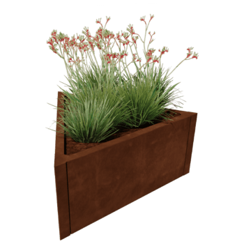 Květináč z cortenové oceli Alaska rovnostranný 80 cm
