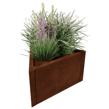 Květináč z cortenové oceli Alaska rovnostranný 60 cm