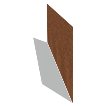 Obrubník rovný z cortenové oceli 37,5 cm (délka 150 cm)