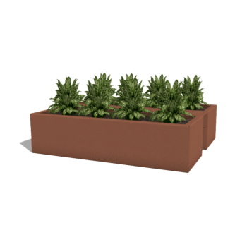 Květináč na balkón s práškovým nástřikem 60 cm