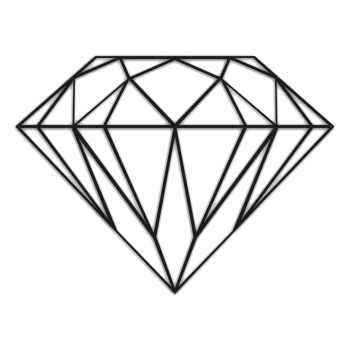 Diamant Kovová dekorace na zeď *OP=OP