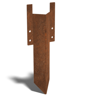podpěrný kolík krátký Cortenová ocel 12 - 15 cm