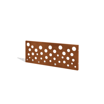 Plot z oceli Corten H panel B 120 x 47,5 cm